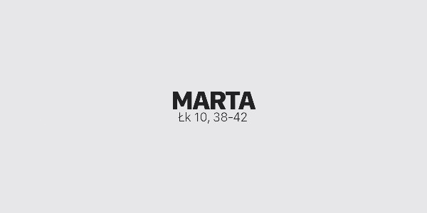 Jedno Słowo – Marta