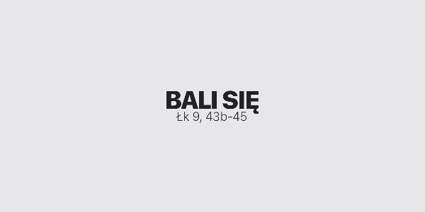 Jedno Słowo – Bali się